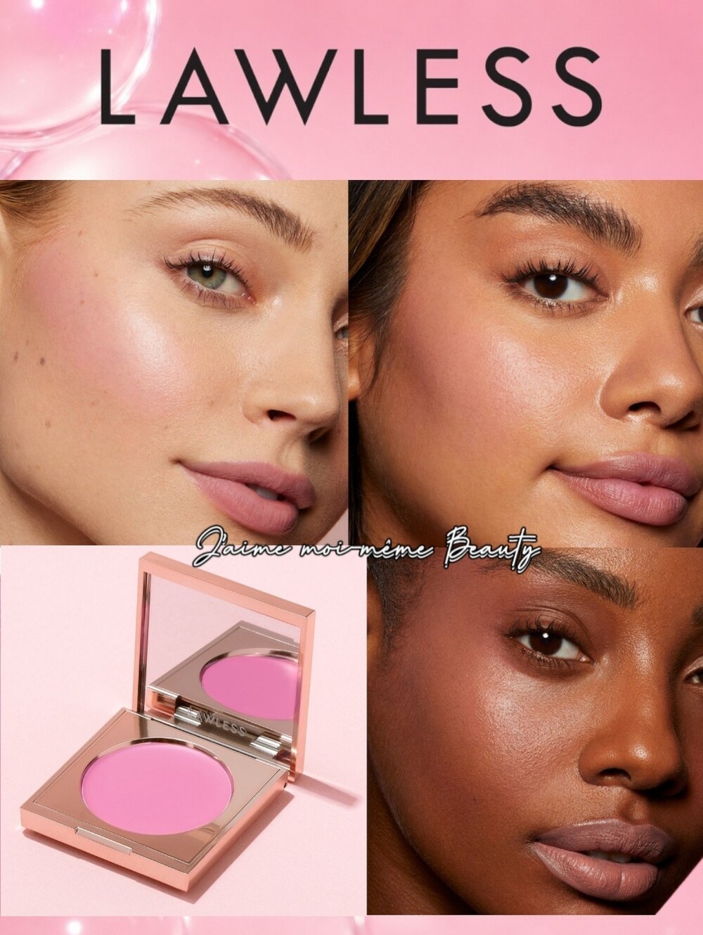 LAWLESS Cream Blush In Gumdrop– Radiant Pink Glow